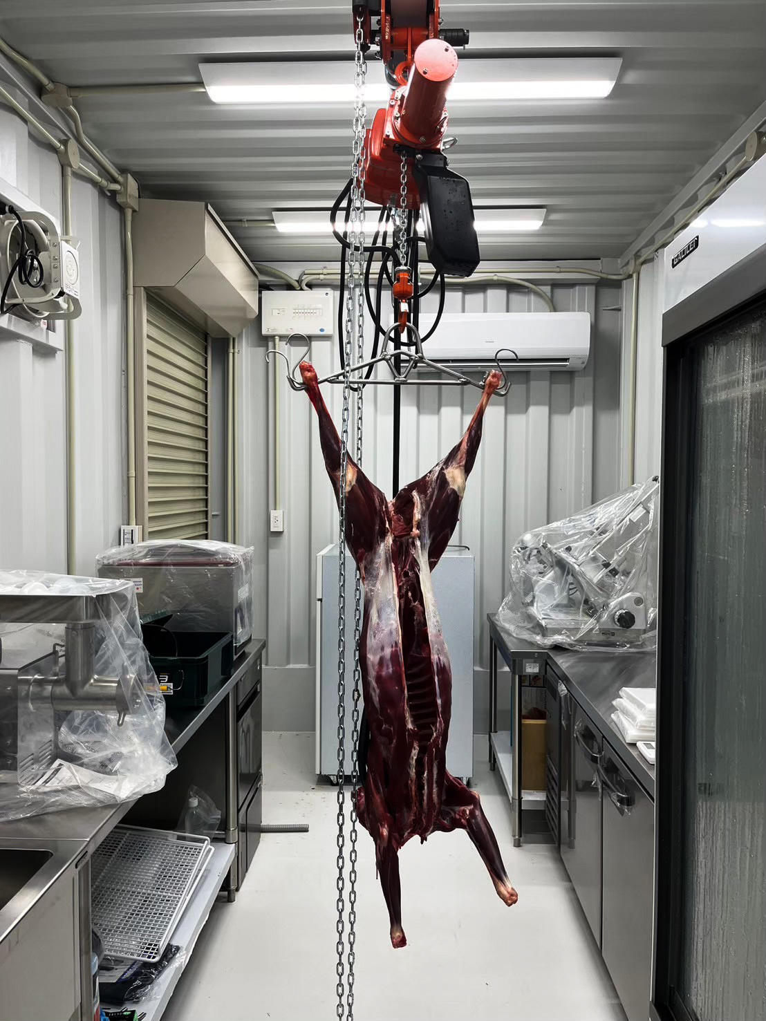 ジビエ専門食肉処理業の様子